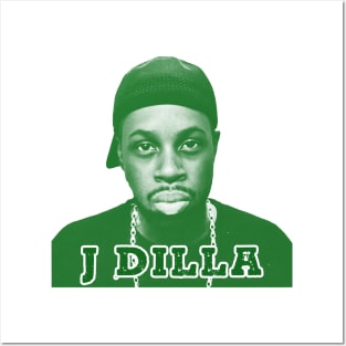 j dilla // green solid style Posters and Art